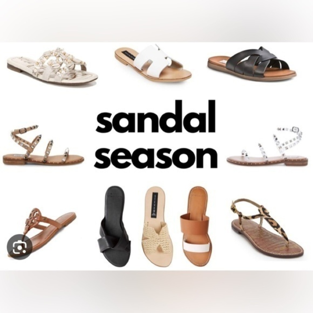 Sandals-flat, heeled, wedge, kitten heel, flip flop, slide, etc…